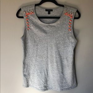 J. Crew Jeweled Tank Top